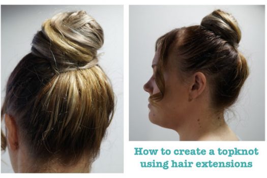 Tutorial: How to create a topknot using hair extensions