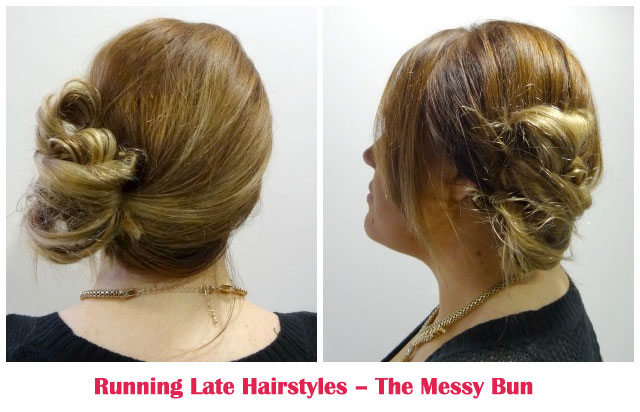 messy hair side bun tutorial