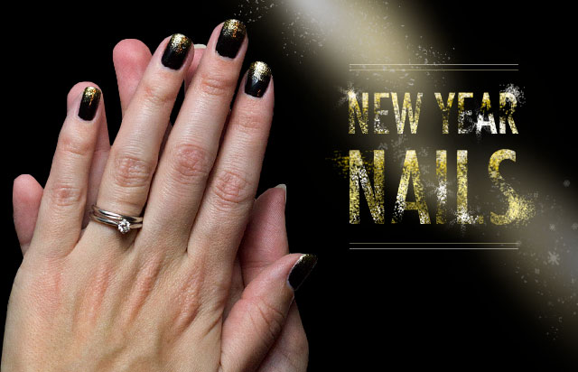 New Year nails