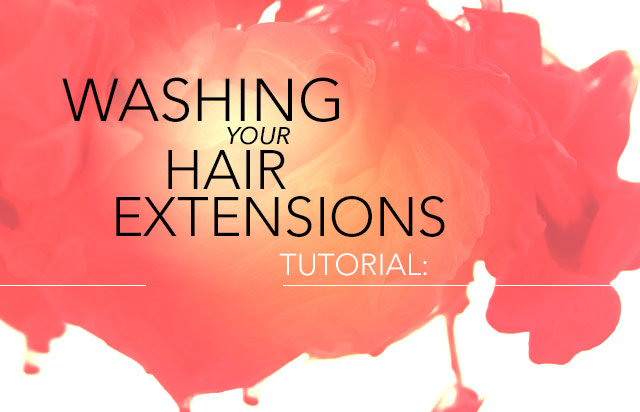 washing hair extensions
