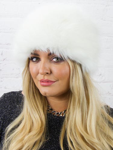 Luxury Faux Fur Hat - White