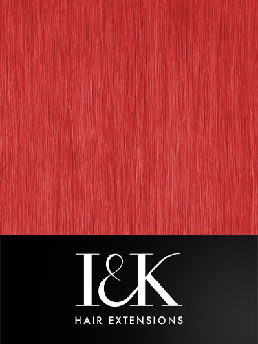 I&K Clip In Human Hair Fringe - Highlight #Red