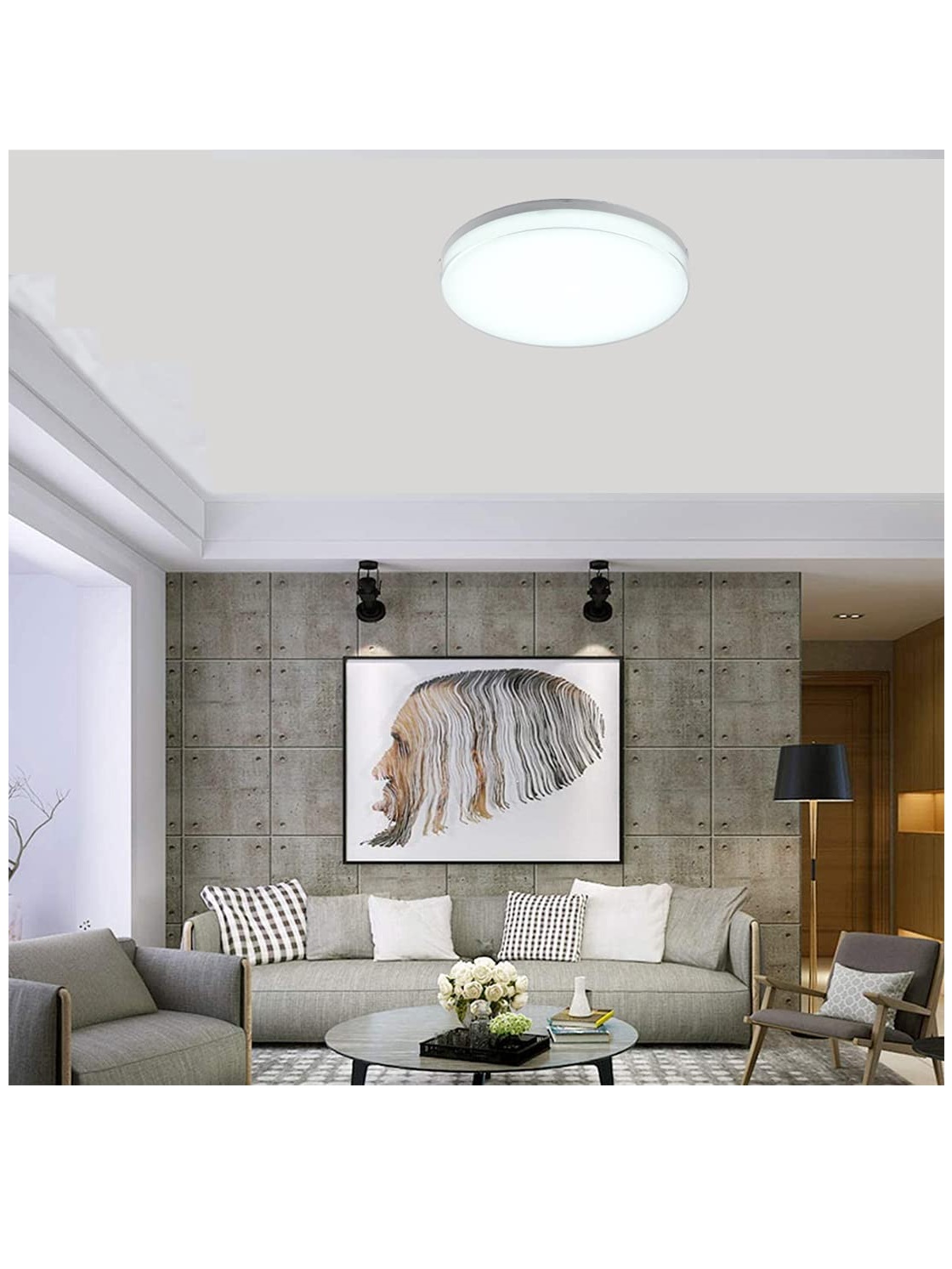 Homesbrand LED Ceiling Light, 24W 2400lm [120W Equivalent]