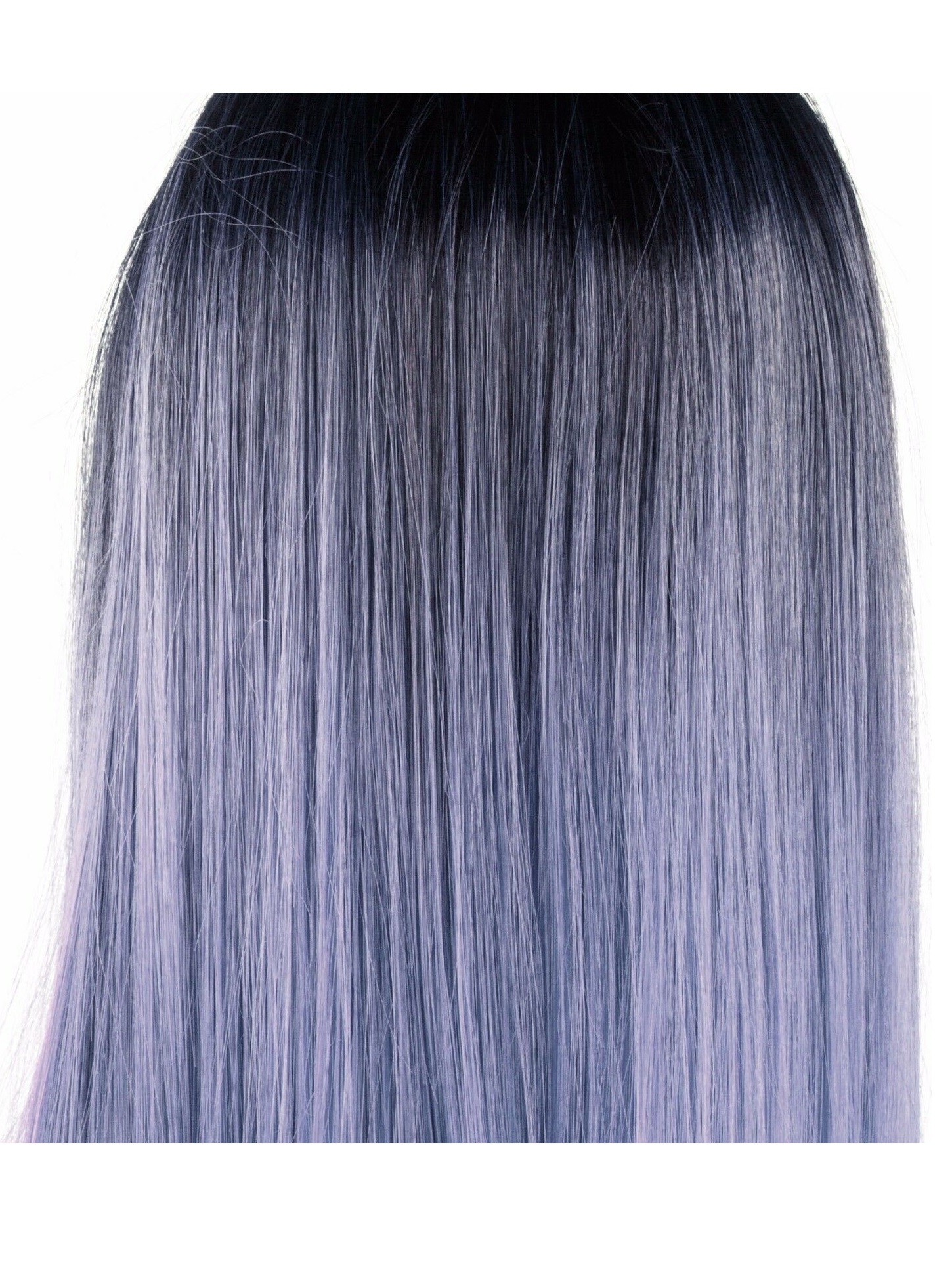 I&K Roxy Long Silky Straight Ladies Wig - Black/Lavender