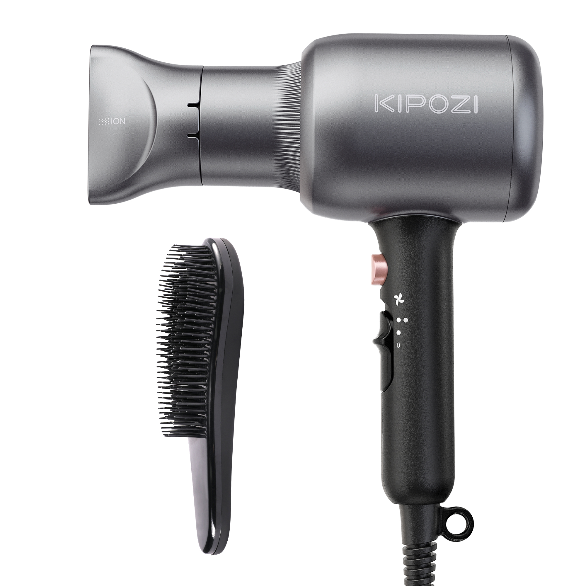 KIPOZI Professional Ionic Hair Dryer - Grey