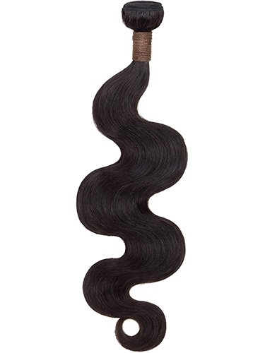 FAB Brazilian Virgin Human Hair Weft Unprocessed Natural Colours 100g #1B - Body 12 inch