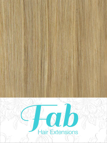 Fab Clip In Remy Hair Extensions - Full Head #10/16-Medium Ash Brown with Medium Blonde 18 inch