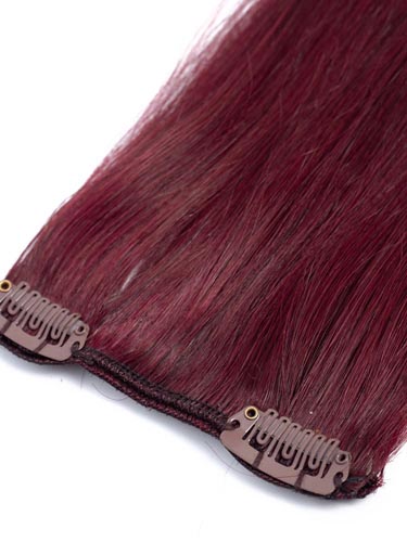 Fab Clip In Remy Hair Extensions - Full Head #99J-Wine Red 22 inch