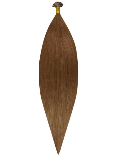 Fab Pre Bonded Flat Tip Remy Hair Extensions #5-Dark Ash Brown 20 inch 100g