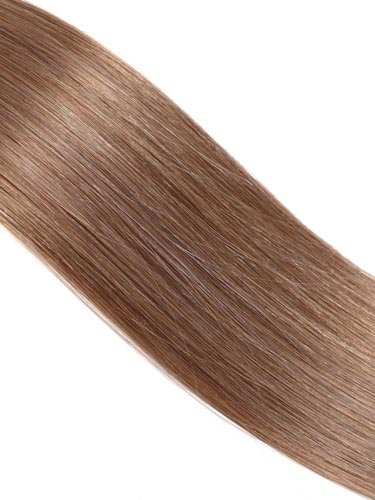 Fab Clip In Lace Weft Remy Hair Extensions (140g) #6-Medium Brown 20 inch