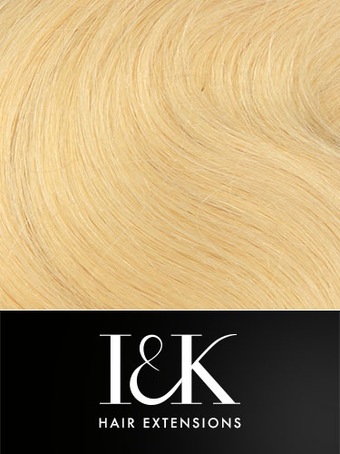 I&K Gold Clip In Body Wave Human Hair Extensions - Full Head #22-Medium Blonde 18 inch