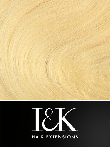 I&K Gold Clip In Body Wave Human Hair Extensions - Full Head #24-Light Blonde 22 inch