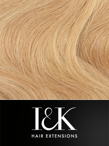 I&K Gold Clip In Body Wave Human Hair Extensions - Full Head #24/27 22 inch