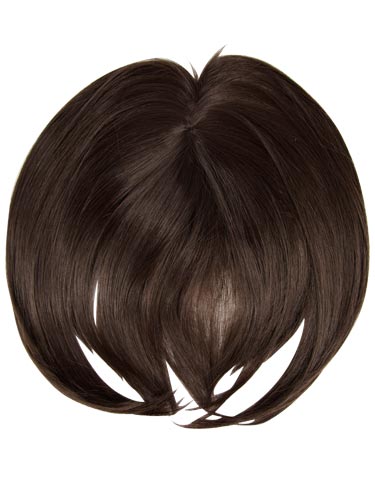 I&K Clip In Synthetic Hair Fringe #R6-Mid Brown