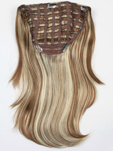I&K Instant Clip In Synthetic Hair Extensions - Full Head #6/613 18 inch