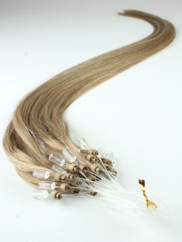 I&K Micro Loop Ring Human Hair Extensions #18-Ash Blonde 18 inch