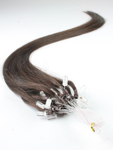 I&K Micro Loop Ring Human Hair Extensions #2-Darkest Brown 22 inch