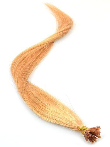 I&K Pre Bonded Stick Tip Human Hair Extensions #12-Light Golden Brown 18 inch