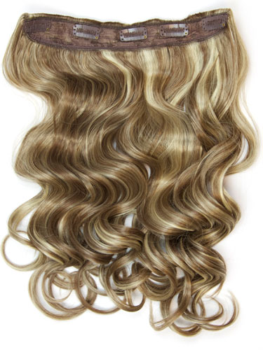 I&K Clip In Synthetic One Piece Hair Extensions - Body Wave 24 inches 180g #6/613 24 inch