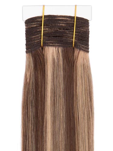 I&K Gold Weave Straight Human Hair Extensions #4/27 18 inch