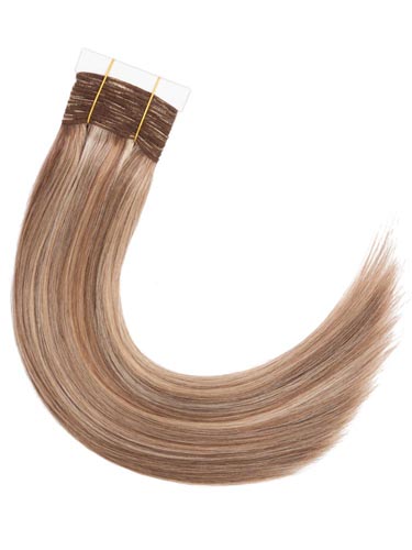 I&K Gold Weave Straight Human Hair Extensions #6/613 18 inch
