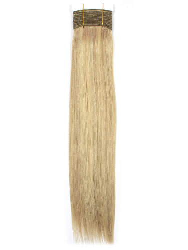 I&K Gold Weave Straight Human Hair Extensions #18/613 14 inch