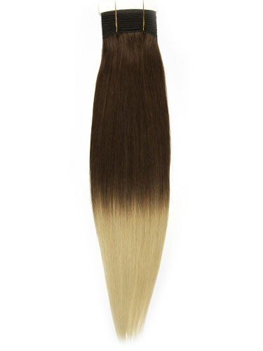 I&K Gold Weave Straight Human Hair Extensions #T4/613 18 inch