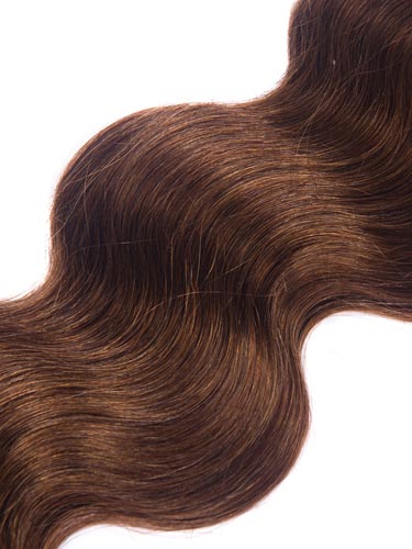 I&K Gold Weave Body Wave Human Hair Extensions #4-Chocolate Brown 18 inch