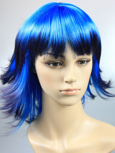 I&K Party Wig Double Colour #Double Blue