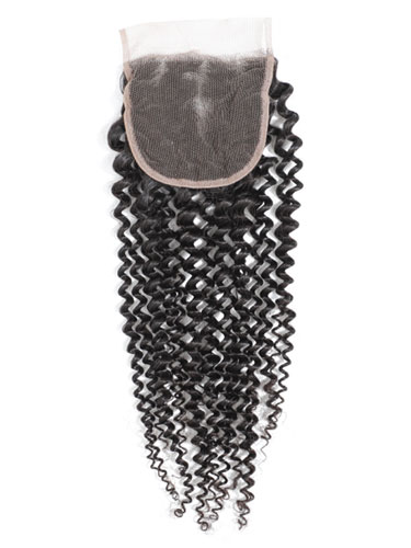 Sahar Unprocessed Peruvian Virgin Hair Top Lace Closure 4" x 4" (10A) - Kinky