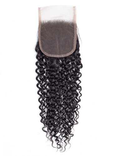 Sahar Essential Virgin Remy Human Hair  Top Lace Closure 4" x 4" (8A) - Jerry Curl