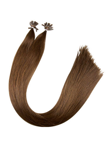 VL Pre Bonded Flat Tip Remy Hair Extensions #4-Chocolate Brown 18 inch