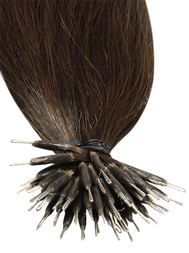 VL Pre Bonded Nano Tip Remy Hair Extensions #2-Darkest Brown 14 inch