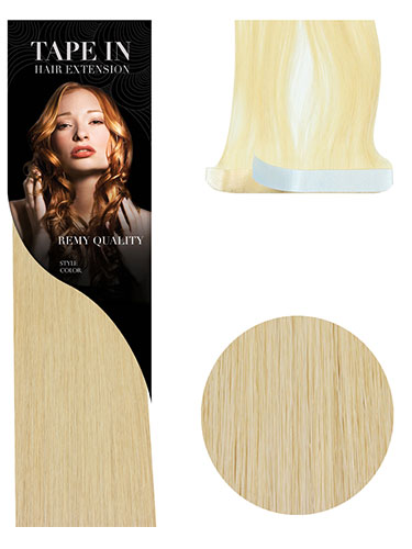 VL Tape In Hair Extensions - 10 pieces x 8cm #22-Medium Blonde 18 inch