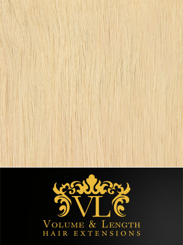 VL Remy Weft Human Hair Extensions #60-Platinum Blonde 22 inch 150g