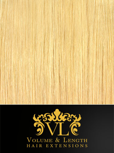 VL Remy Weft Human Hair Extensions #613-Lightest Blonde 18 inch 100g