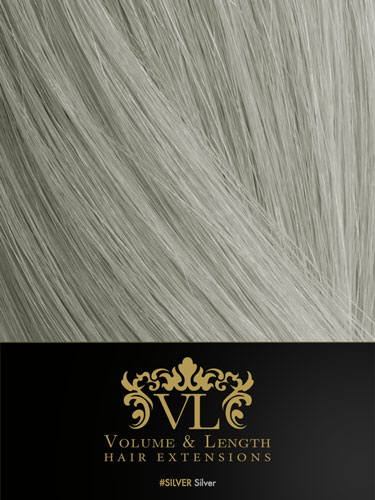 VL Tape In Hair Extensions - 10 pieces x 8cm #Silver 18 inch