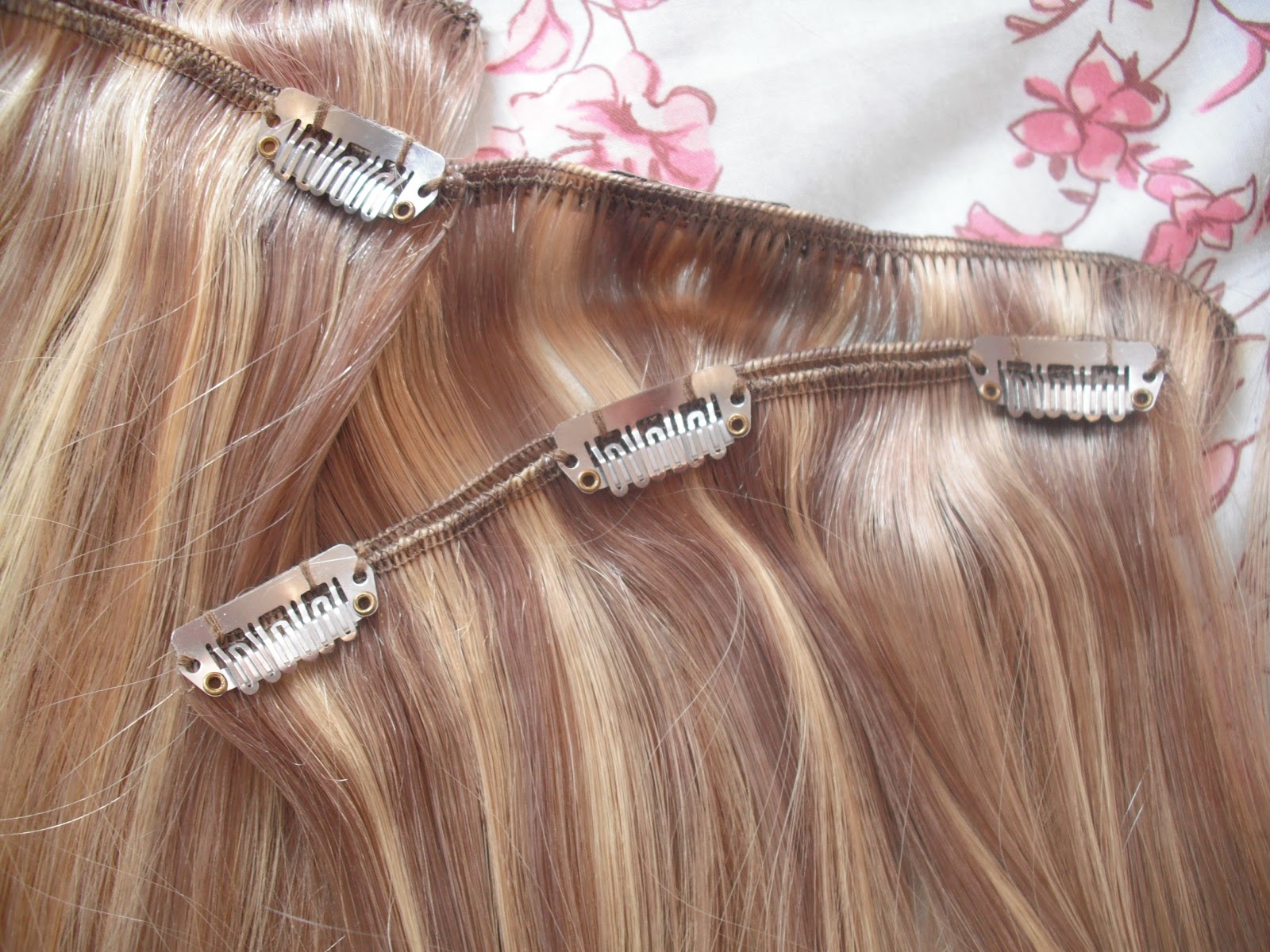 40 Inch Blue Clip-In Hair Extensions - wide 1