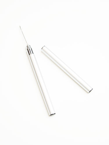 Double Heads Metal Needle Pen-Silver