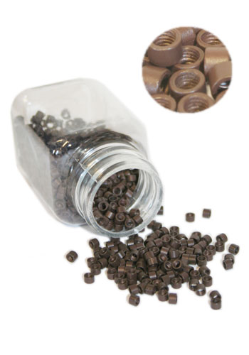 Micro Rings with screws #Dark Brown 100pc