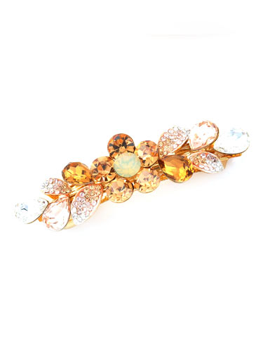 Hair Barrettes -  Crystal Geometry(Yellow)