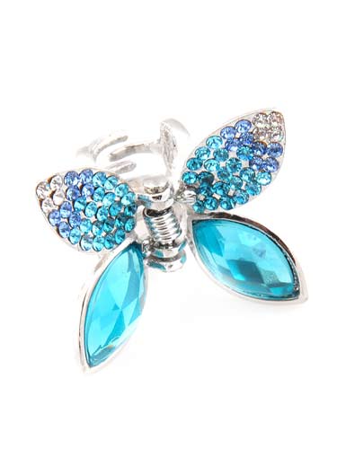 Hair Claw Clips - Small Butterfly (Aqua)