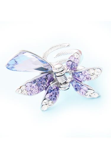 Hair Claw Clips - Ribbon (Purple)