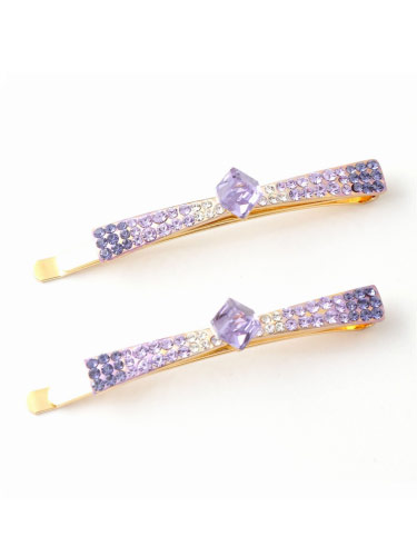 Hair Slides - Lilac