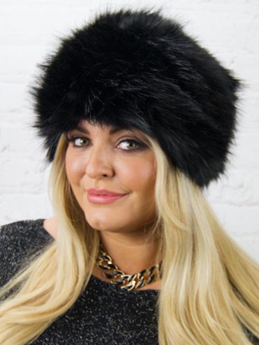 Luxury Faux Fur Hat - Black