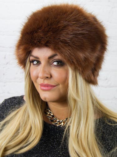 Luxury Faux Fur Hat - Chocolate