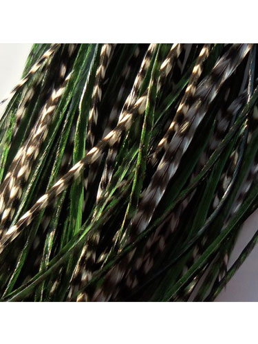 AD Feather Hair Extension #Green Olive