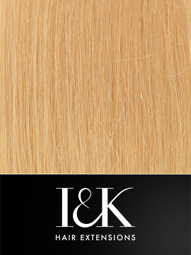 I&K Clip In Human Hair Fringe - Side Swept #22-Medium Blonde