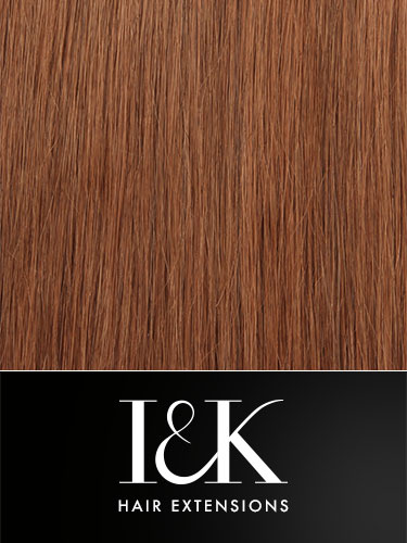 I&K Clip In Human Hair Fringe - Bold & Blunt #30-Auburn