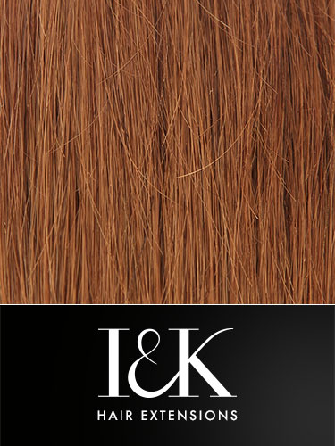 I&K Clip In Human Hair Fringe - Side Swept #6-Medium Brown